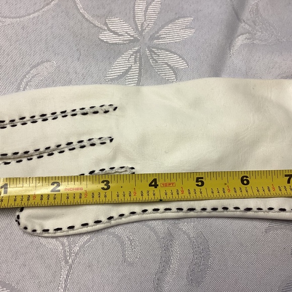 Van RAALTE black and white gloves New vintage 7 1/2 - Picture 5 of 7
